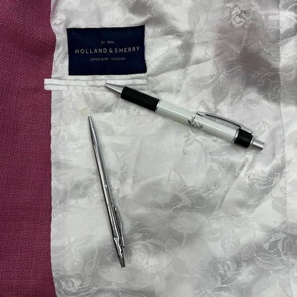 Tom James Holland & Sherry Custom Blazer Pink Womens 56" Chest = 4X - Picture 10 of 15